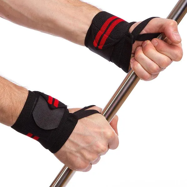Бинти кистьові для жиму STRENGTH WRIST WRAPS SP-Sport 8088CA Чорний — фото 2