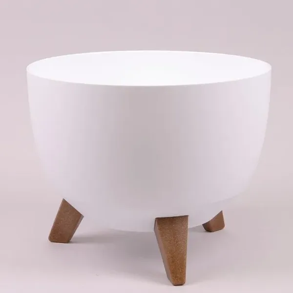 Горщик пластмасовий Flora Миска Roma ECO 29 см Білий (81232)