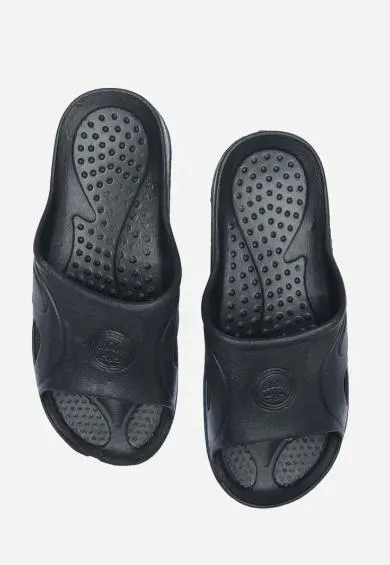 Мужские резиновые шлепанцы П-29 Черный р-р 42 — фото 3