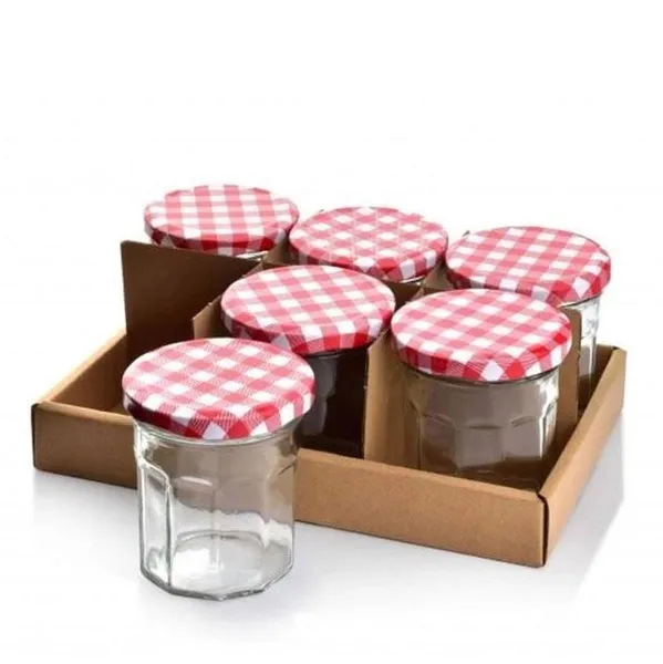 Комплект скляних банок Flora BASIC KITCHEN 160 мл. 6 шт. 35483