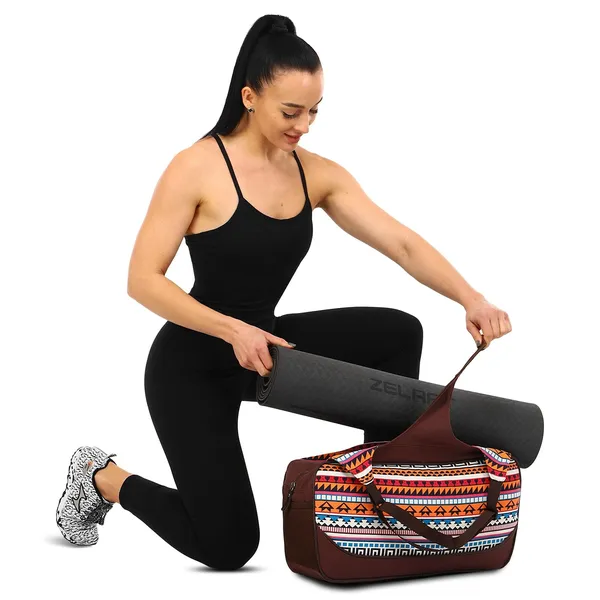Сумка для йоги KINDFOLK Yoga bag SP-Sport FI-8366-1 Коричневий — фото 3