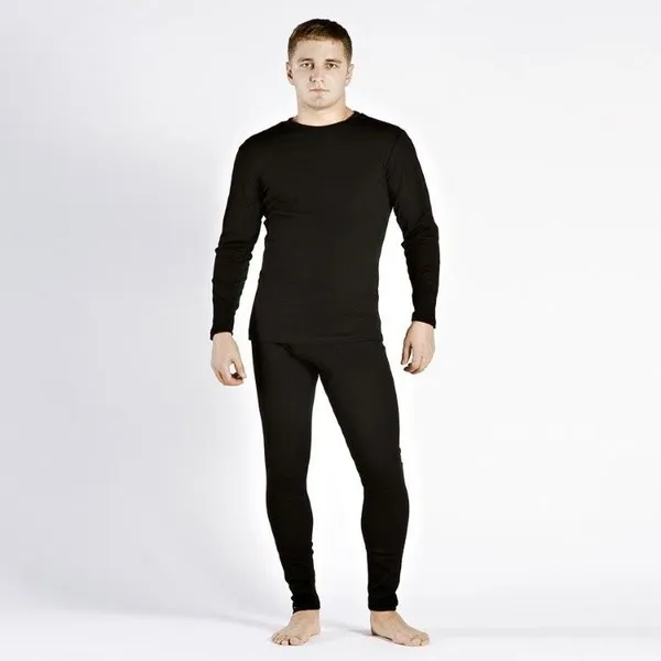 Комплект чоловічої термобілизни (великий розмір) 6XL (56-58) Чорний (зимове, спортивне, по