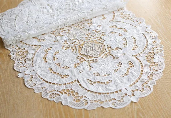 Ранер кружевной 40*120 см Heritage Lace, цвет - молочный белый (445-290) — фото 2
