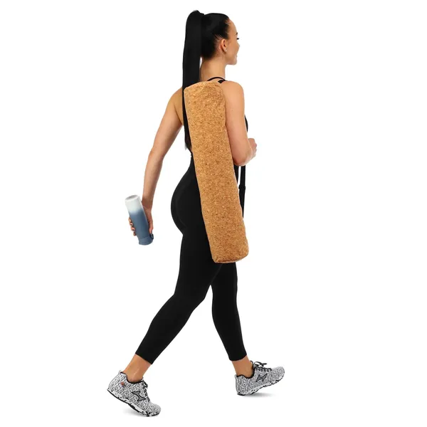 Сумка-чохол для йога килимка KINDFOLK Yoga bag SP-Planeta FI-6973 Бежевий — фото 4