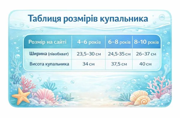Купальник для девочек T-1709 «Frozen» на возраст 6-8 лет Голубой на зріст 115-125 — фото 3