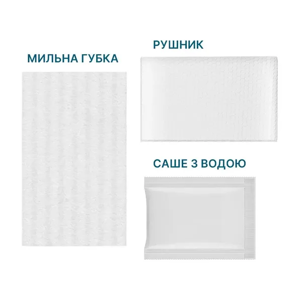 Одноразовый сухой мыльный душ для очищения кожи без смывания (445577) — фото 2