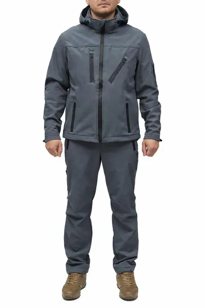 Костюм Soft Shell водонепроникний, утеплений 48р. (ML-42 Grey)