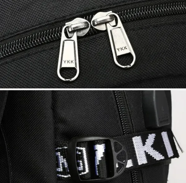 Шкільний рюкзак з USB зарядкою, 35л, 46х30х14 см для хлопчика та дівчинки, що світиться у темряві — фото 4