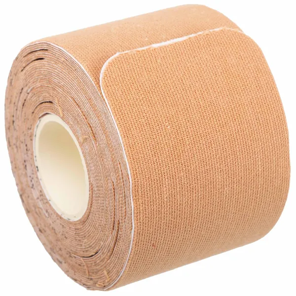 Кінезіо тейп нарізаний для обличчя та тіла Kinesio tape KTTP EXTREME FI-3627 Бежевий — фото 2