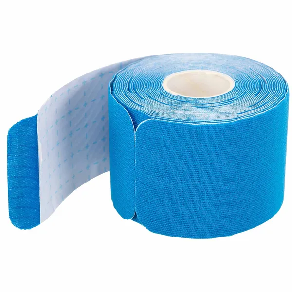 Кінезіо тейп нарізаний для обличчя та тіла Kinesio tape KTTP EXTREME FI-3627 Синій — фото 2