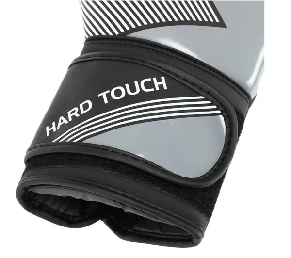 Боксерские рукавички Hard Touch BO-7698, 12 oz, черно-серые — фото 2