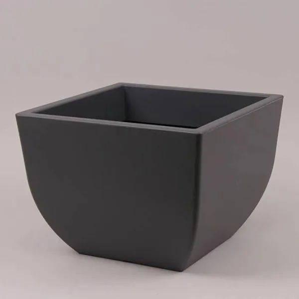 Горщик пластиковий квадратний Muna антрацитовий, 39,5 × 39,5 см (84294)