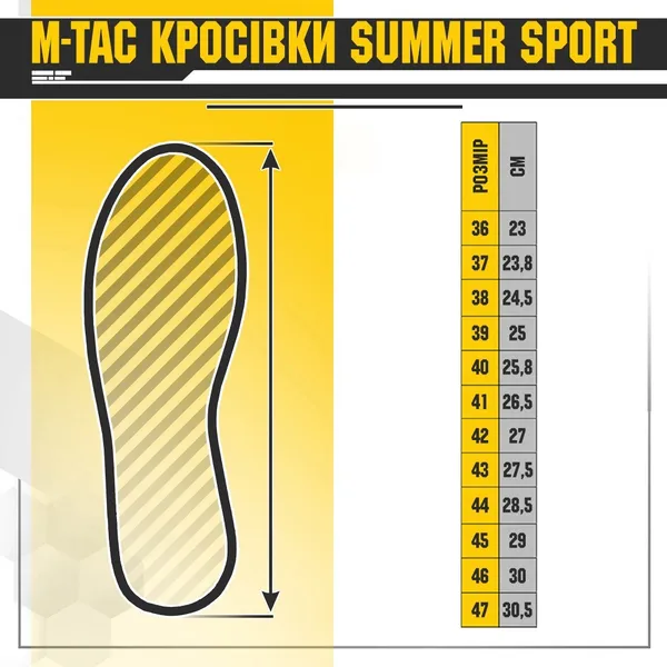 Чоловічі трекінгові кросовки літні M-Tac розмір 42 (27 см) Койот (Коричневий) (Summer Sport Coyote) — фото 2