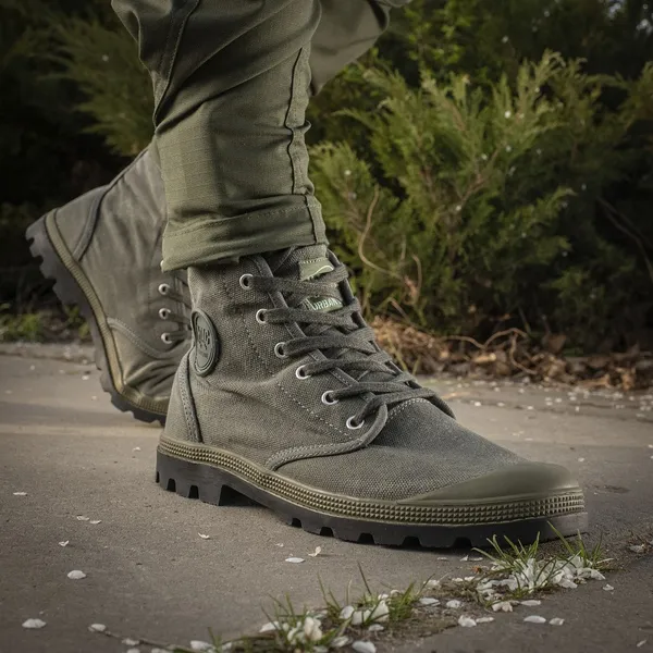 Высокие кеды M-tac Urban Line Olive (Оливковые) 43 размер (28,1 см) для ВСУ — фото 2