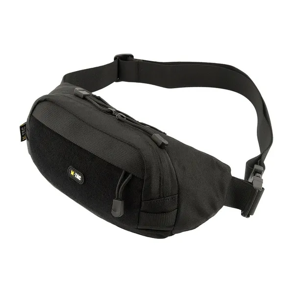 Сумка туристический через плечо на грудь M-TAC Waist Bag Black для мультитула,турникета, документов - сумка на пояс — фото 2