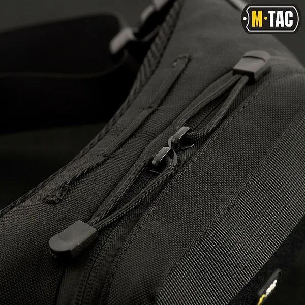 Сумка туристический через плечо на грудь M-TAC Waist Bag Black для мультитула,турникета, документов - сумка на пояс — фото 5