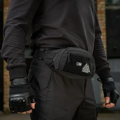 Поясна сумка туристичний M-TAC Companion Bag Small Black з липучкою — фото 4