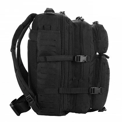 Рюкзак туристичний (36 л) M-Tac Large Assault Pack Laser Cut Black (Чорний) з D-кільцем — фото 4