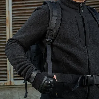 Рюкзак туристичний (36 л) M-Tac Large Assault Pack Laser Cut Black (Чорний) з D-кільцем — фото 5