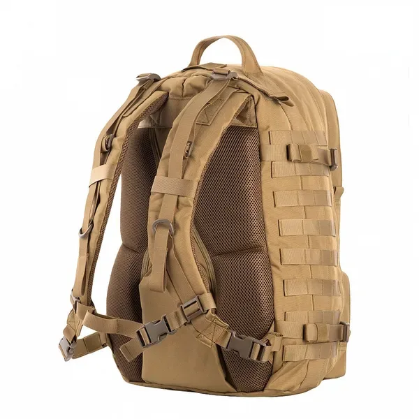 Туристичний рюкзак водонепроникний M-Tac Trooper Pack Coyote з безліччю відділень та місцем для гідратора — фото 3