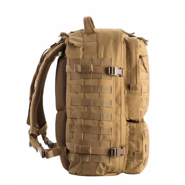 Туристичний рюкзак водонепроникний M-Tac Trooper Pack Coyote з безліччю відділень та місцем для гідратора — фото 4