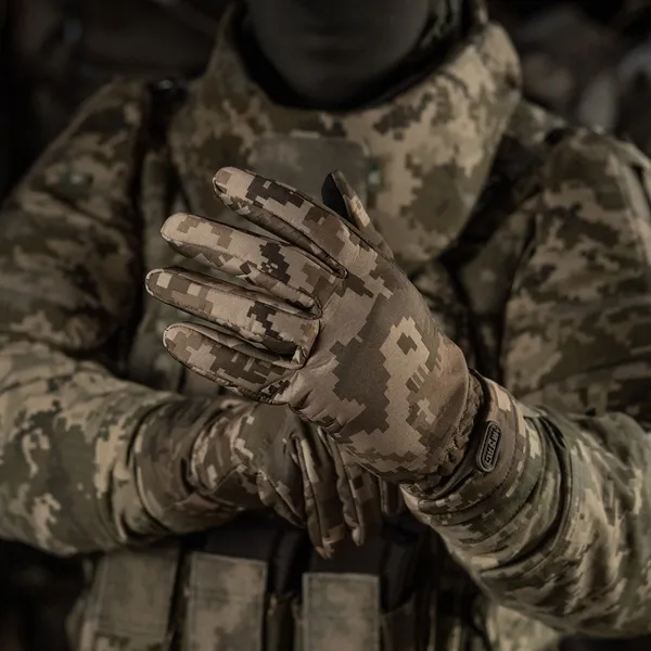 Зимові сенсорні рукавички M-Tac Soft Shell ММ14 (Мультикам) Розмір S