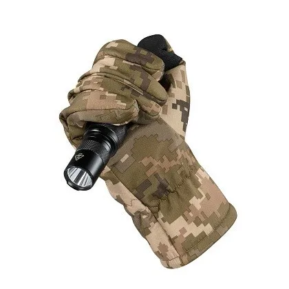 Зимові сенсорні рукавички M-Tac Soft Shell ММ14 (Мультикам) Розмір S — фото 4