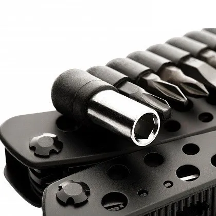 Мультитул з плоскогубцями і викруткою з набором біт M-Tac Type 1 Black 60002002 — фото 6