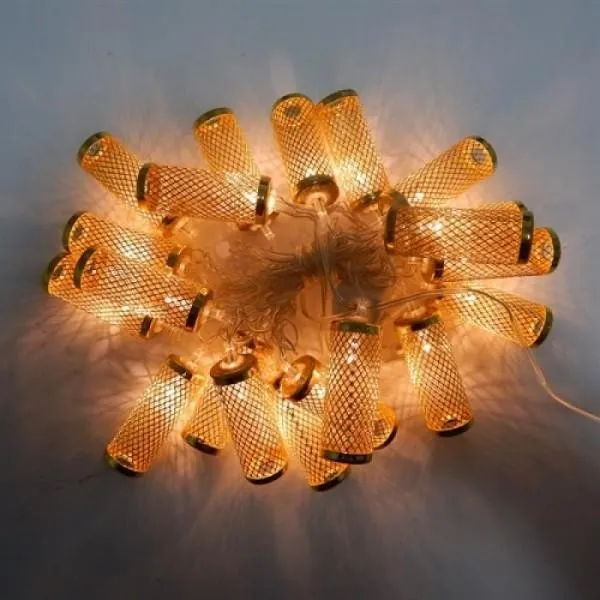 Гірлянда світлодіодна на 2 м., 20 LED діодів (Циліндр сітка), провід гнучкий прозорий, сві