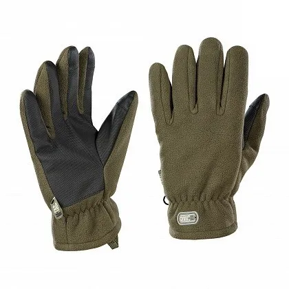 Флісові рукавички з утеплювачем M-Tac Fleece Thinsulate Olive Розмір L (23-25 см) (Touch Screen сенсорні)