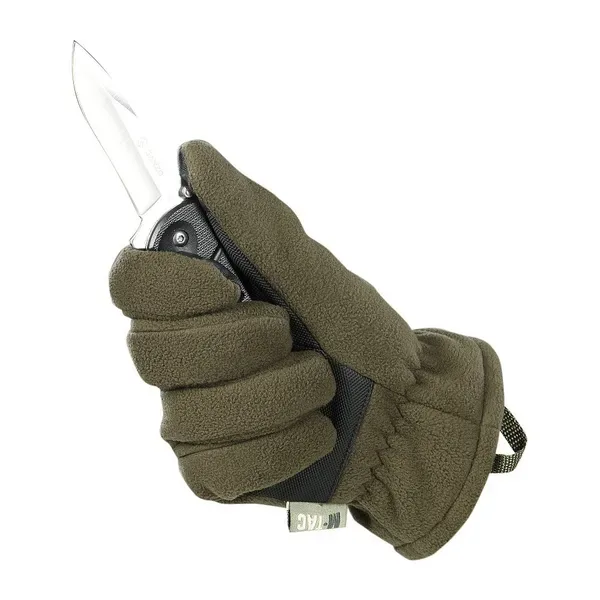 Флісові рукавички з утеплювачем M-Tac Fleece Thinsulate Olive Розмір L (23-25 см) (Touch Screen сенсорні) — фото 6