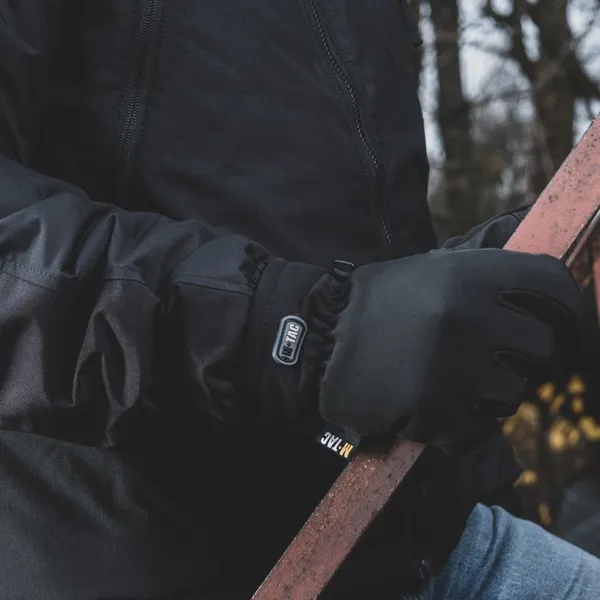 Рукавички для активного відпочинку Soft Shell Thinsulate Black Размер XL (сенсорні, софтшелл, непромокальні) — фото 6