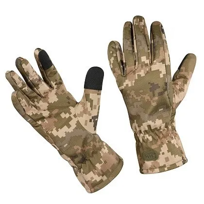 Зимові сенсорні рукавички M-Tac Soft Shell ММ14 (Мультикам) Розмір L — фото 3
