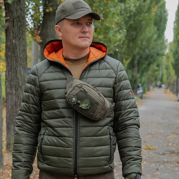 Поясна сумка туристичний M-TAC Companion Bag Small Ranger Green з липучкою — фото 2