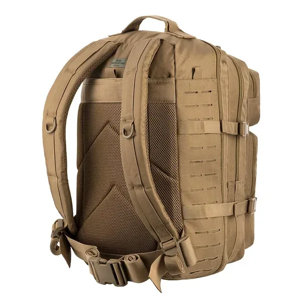Рюкзак туристичний (36 л) M-Tac Large Assault Pack Laser Cut Tan Coyte (Койот) з D-кільцем — фото 4