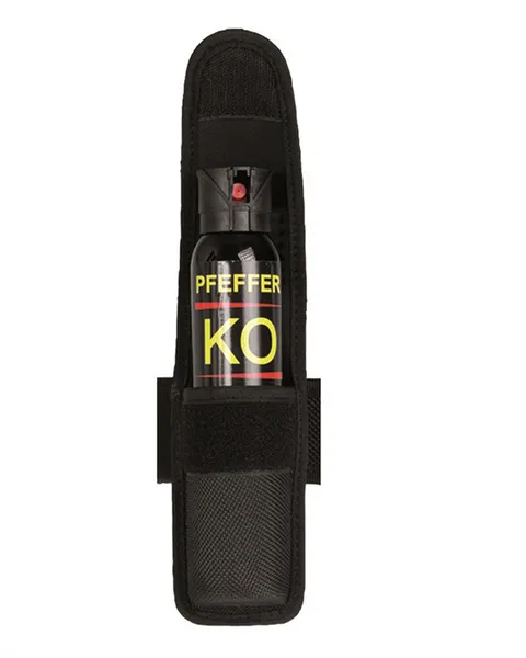 Сумка поясна, чохол під перцевий балончик 100мл Чорний Mil-Tec Security 100 Ml Spray Pouch Black (16269602)