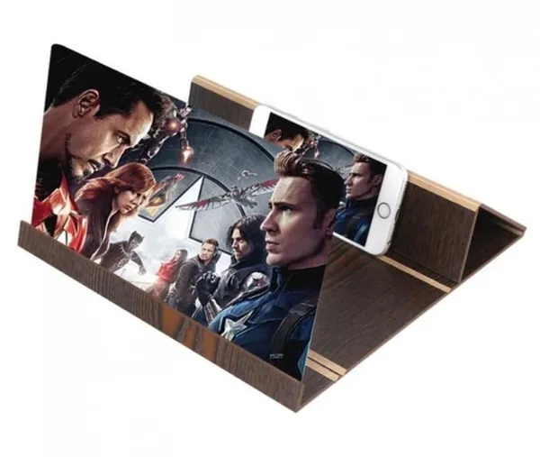 3D-збільшувач екрану телефону Enlarged Screen Magnifier (Чорне дерево) – дисплей для смарт