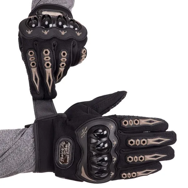 Моторукавички Zelart SP-Sport SC-06 XL Чорний — фото 4