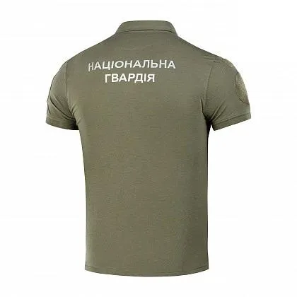 Поло M-Tac з світловідбивним написом 65/35 Army Olive Розмір XL — фото 2