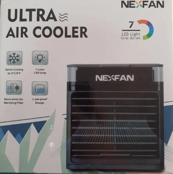 Міні-кондиціонер NexFan 7LED - працює від мережі та USB (кондиціонер, вентилятор, зволожувач - 3 в 1) — фото 3