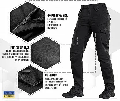 Штани M-Tac Aggressor Lady Flex Black Розмір 28/34 — фото 2