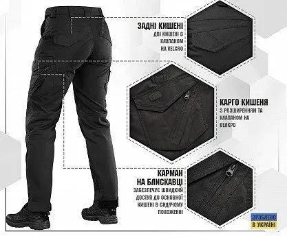 Штани M-Tac Aggressor Lady Flex Black Розмір 28/34 — фото 4