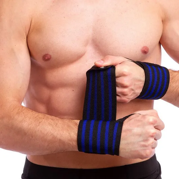 Бинти кистьові для жиму STRENGTH WRIST WRAPS TA-311 2шт синій — фото 2