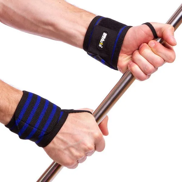 Бинти кистьові для жиму STRENGTH WRIST WRAPS TA-311 2шт синій — фото 3