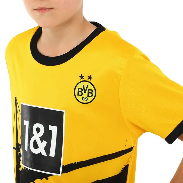 Форма футбольна дитяча із символікою футбольного клубу BORUSSIA DORTMUND домашня 2024 CO-6264 28 жовтий-чорний — фото 3
