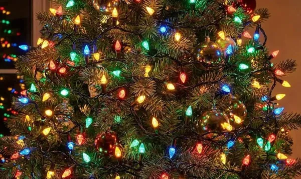 Гірлянда на 28 м., 424 LED діодів, дріт гнучкий чорний, свічення Різнокольорове (8 режимів