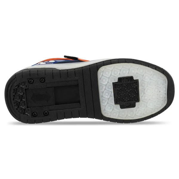 Роликовые кроссовки с подсветкой LED на двух колесах SP-Sport OB-3419 размер 38 черный-темно-синий — фото 4