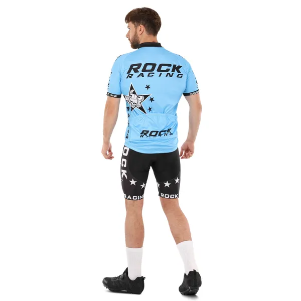 Велоформ короткий рукав SPOINT ROCK RACING MS-6818-BL XL Блакитний/Чорний — фото 4