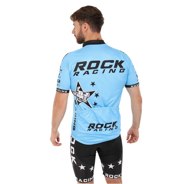 Велоформ короткий рукав SPOINT ROCK RACING MS-6818-BL XL Блакитний/Чорний — фото 6