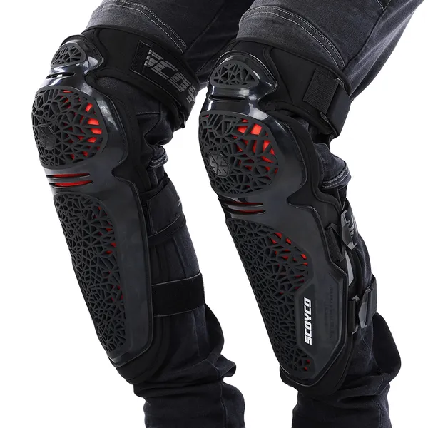 Комплект захисту SCOYCO K30H30 (коліно, гомілка, передпліччя, лікоть) S Чорний — фото 4